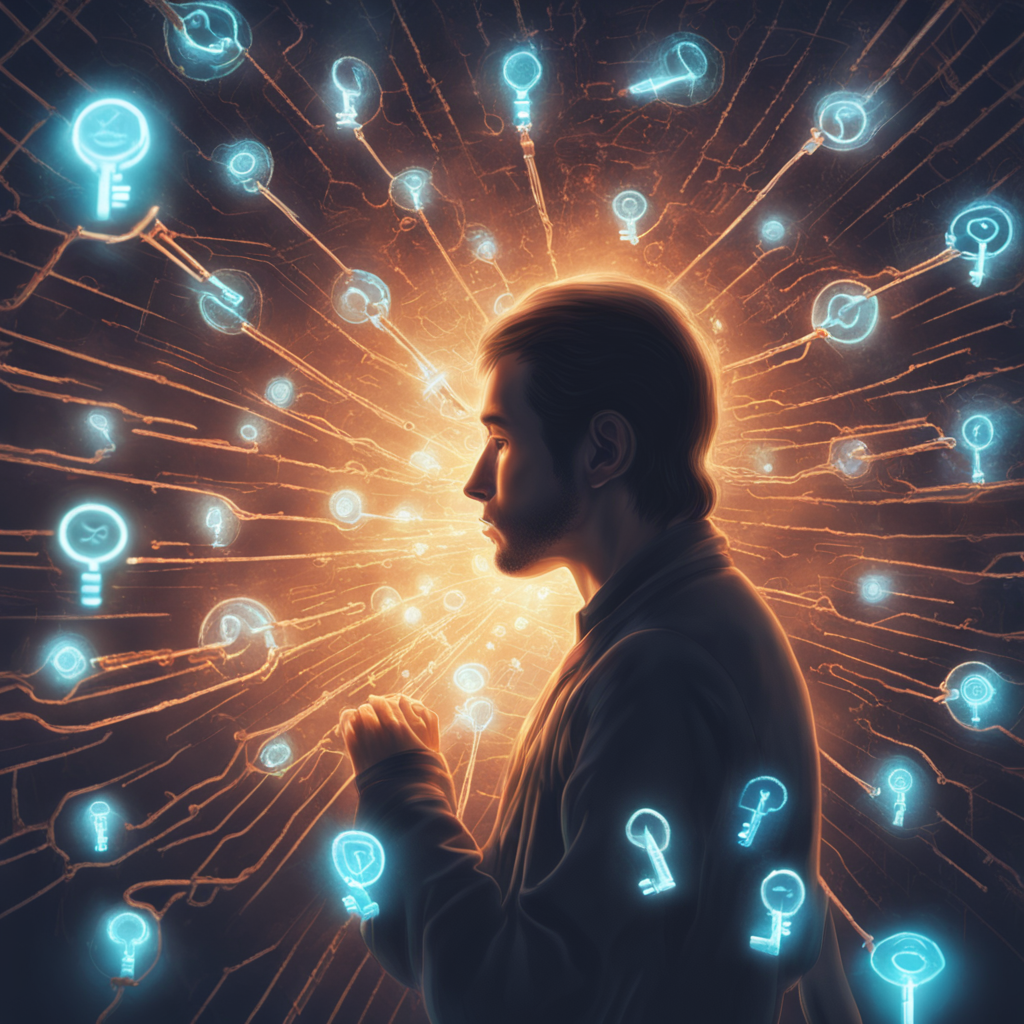 Artwork illustration for "Knowing Others and Self", verse number 33 from the Dao DeGen collection